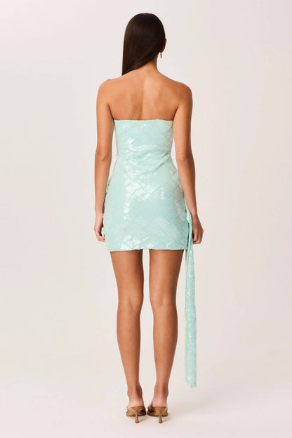 Zephyra Mini Dress - Aqua