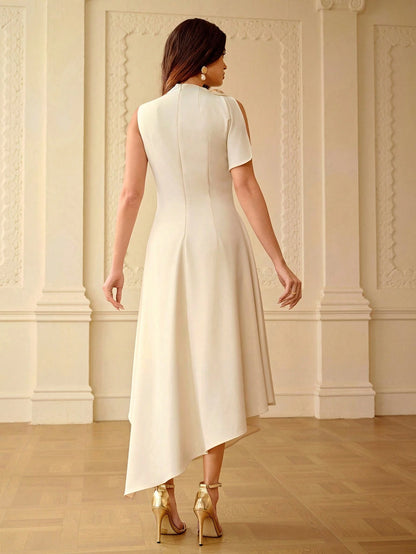 ZEYLAH Asymmetric Hem Slip Dress, Spring/Summer