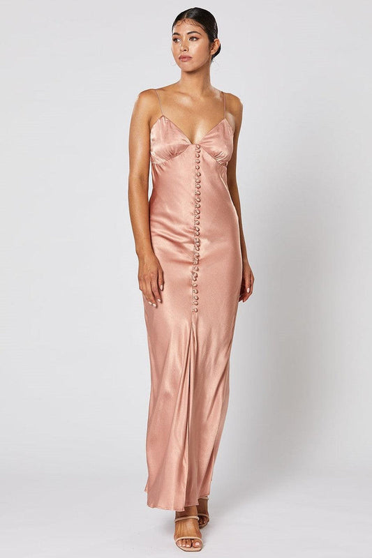 Zola Dress - Dusty Pink - JAUS